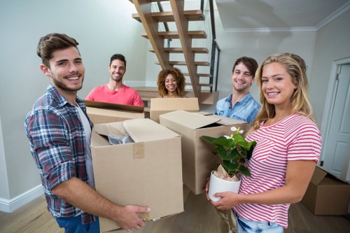 Charity reuse items arranged for onward donation from a moving job