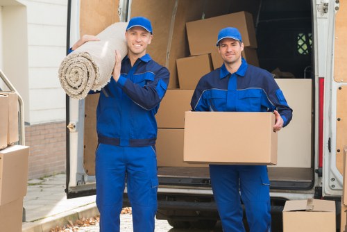 Removal van ready for a local move in Turnpike Lane