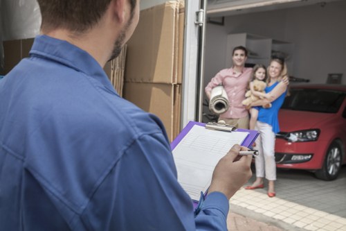 Removal team preparing a residential move in Turnpike Lane