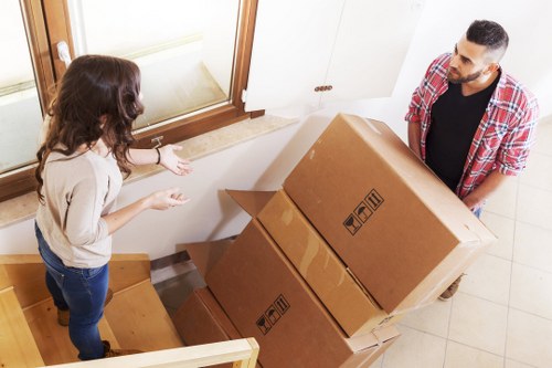 Packing and organising office contents for a Turnpike Lane move