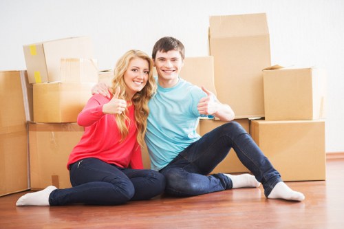 Careful loading of household furniture for a Turnpike Lane move