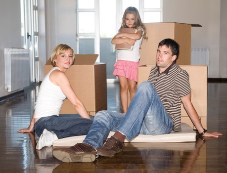 Loading boxes and furniture for a Turnpike Lane removal job
